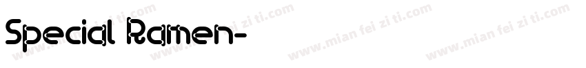 Special Ramen字体转换